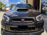 Black 3D LED Angle Eyes Projector Headlights Fit For Subaru Impreza WRX STI GD 2003-2005 HL-SB001LS - Machter