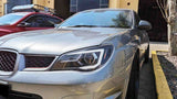 LED 3D Dynamic Blinker Projector Headlights Fit For Subaru Impreza WRX GD - Halogen Type 2005-2007 HL-SB003LS - Machter