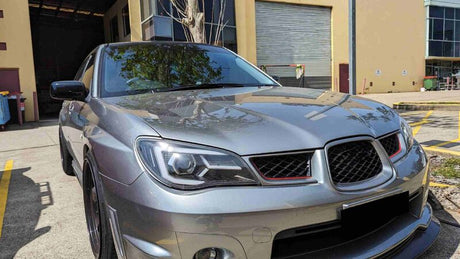 LED 3D Dynamic Blinker Projector Headlights Fit For Subaru Impreza WRX GD - Halogen Type 2005-2007 HL-SB003LS - Machter