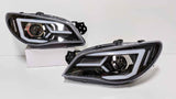 LED 3D Dynamic Blinker Projector Headlights Fit For Subaru Impreza WRX GD - Halogen Type 2005-2007 HL-SB003LS - Machter