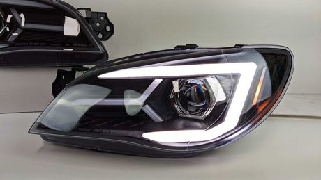 LED 3D Dynamic Blinker Projector Headlights Fit For Subaru Impreza WRX GD - Halogen Type 2005-2007 HL-SB003LS - Machter