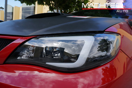 V2 LED 3D DRL Projector Sequential Headlights Fit For Subaru Impreza WRX G3 HID Type 2008-2013 HL-SB004LS - Machter