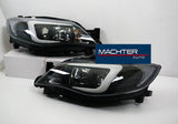 V2 LED 3D DRL Projector Sequential Headlights Fit For Subaru Impreza WRX G3 HID Type 2008-2013 HL-SB004LS - Machter