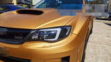 V2 LED 3D DRL Projector Sequential Headlights Fit For Subaru Impreza WRX G3 HID Type 2008-2013 HL-SB004LS - Machter