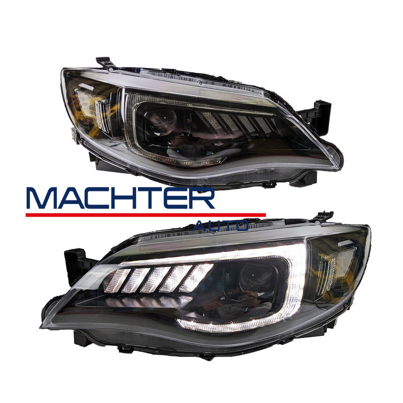 Coplus LED Projector Dynamic Headlights Fit For Subaru Impreza WRX STI G3 2008-2013 HL-SB005LS - Machter