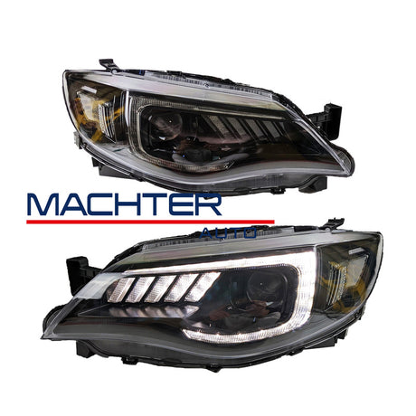 Coplus LED Projector Dynamic Headlights Fit For Subaru Impreza WRX STI G3 2008-2013 HL-SB005LS - Machter