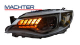Coplus LED Projector Dynamic Headlights Fit For Subaru Impreza WRX STI G3 2008-2013 HL-SB005LS - Machter