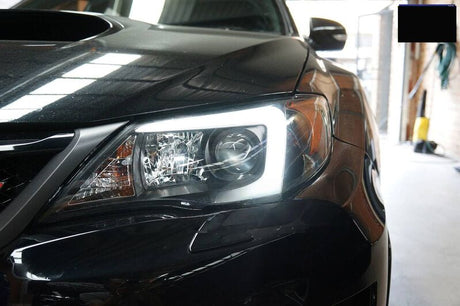 V2 LED 3D DRL Projector Sequential Headlights Fit For Subaru Impreza WRX G3 Halogen Type 2008-2013 - Machter