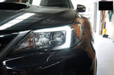 V2 LED 3D DRL Projector Sequential Headlights Fit For Subaru Impreza WRX G3 Halogen Type 2008-2013 HL-SB006LS - Machter
