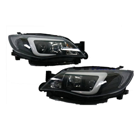 V2 LED 3D DRL Projector Sequential Headlights Fit For Subaru Impreza WRX G3 Halogen Type 2008-2013 - Machter