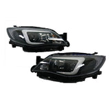 V2 LED 3D DRL Projector Sequential Headlights Fit For Subaru Impreza WRX G3 Halogen Type 2008-2013 HL-SB006LS - Machter