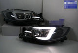 V2 LED 3D DRL Projector Sequential Headlights Fit For Subaru Impreza WRX G3 Halogen Type 2008-2013 HL-SB006LS - Machter