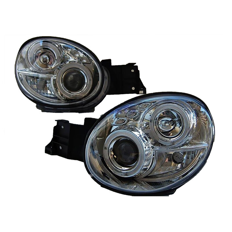 Clear LED Angel Eyes Projector Headlights Fit For Subaru Impreza WRX STI GD 2000-2002 HL-SB007LS - Machter