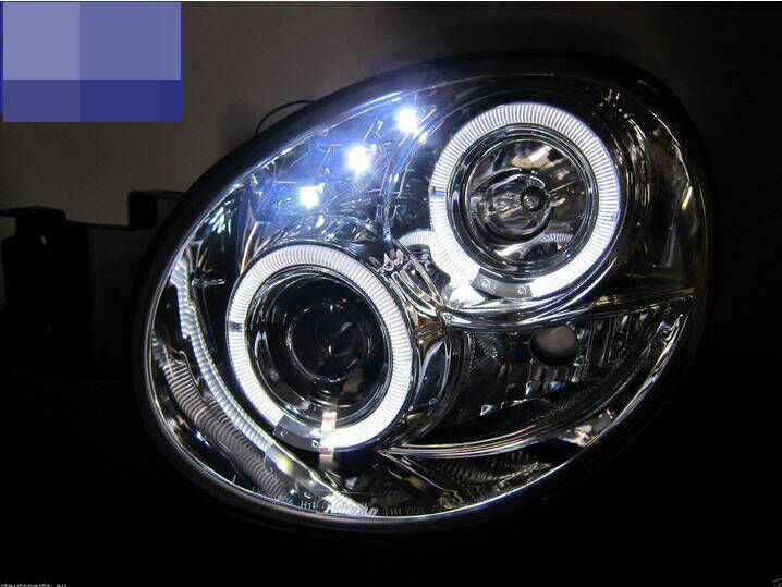 Clear LED Angel Eyes Projector Headlights Fit For Subaru Impreza WRX STI GD 2000-2002 HL-SB007LS - Machter
