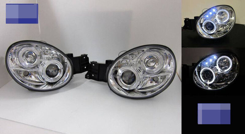 Clear LED Angel Eyes Projector Headlights Fit For Subaru Impreza WRX STI GD 2000-2002 HL-SB007LS - Machter