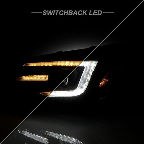 LED DRL Projector Sequential Headlights Fit For Subaru Forester S4 Factory Xenon Type 2013-2018 HL-SB009LS - Machter