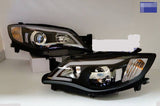 Black LED DRL Projector Headlights Fit For Subaru Impreza RS WRX STI G3 2008-2013 HL-SB012LS - Machter