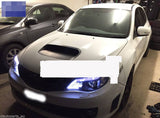 Black LED DRL Projector Headlights Fit For Subaru Impreza RS WRX STI G3 2008-2013 HL-SB012LS - Machter