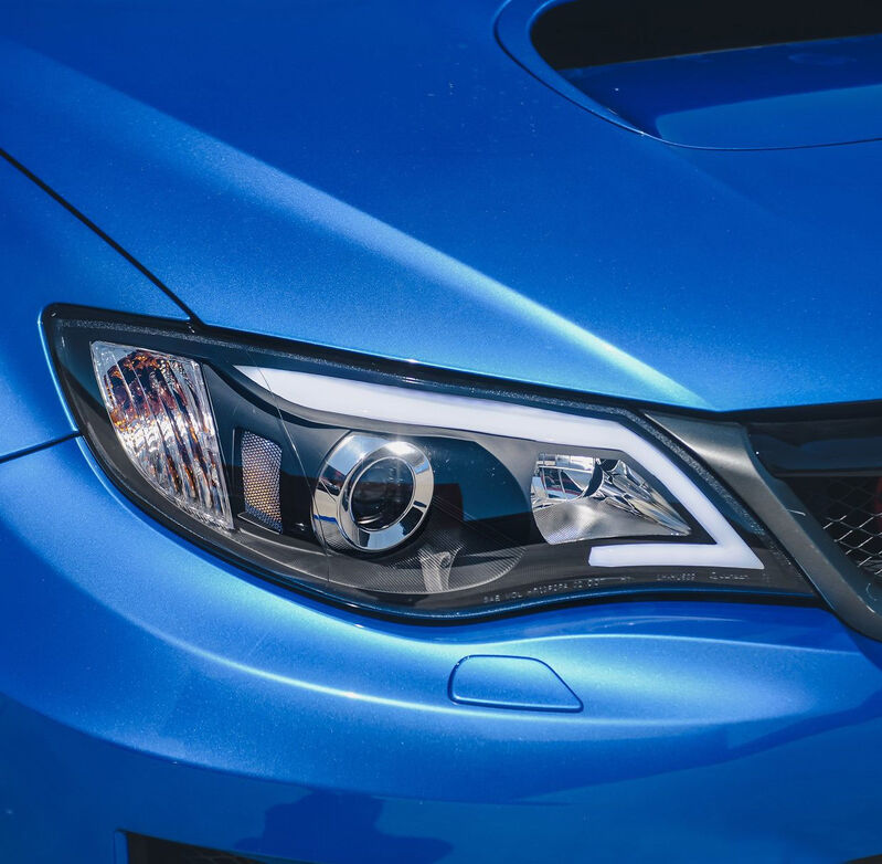 Black LED DRL Projector Headlights Fit For Subaru Impreza RS WRX STI G3 2008-2013 HL-SB012LS - Machter