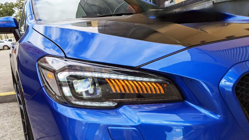 VLAND LED DRL Dynamic Signal Headlights Fit For Subaru WRX STI Levorg 2015-2017 HL-SB014LS - Machter