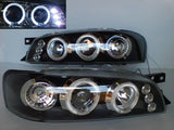 Black Angel Eye LED Projector Headlights Fit For Subaru Impreza WRX STI GC8 1992-2000 HL-SB016LS - Machter