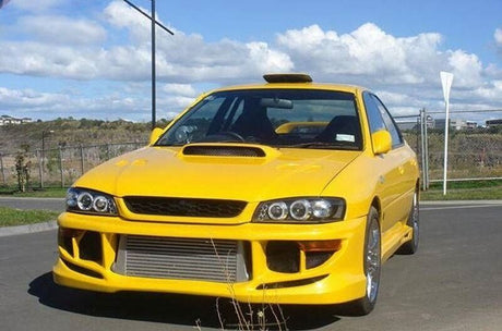 Black Angel Eye LED Projector Headlights Fit For Subaru Impreza WRX STI GC8 1992-2000 HL-SB016LS - Machter