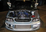 Black Angel Eye LED Projector Headlights Fit For Subaru Impreza WRX STI GC8 1992-2000 HL-SB016LS - Machter