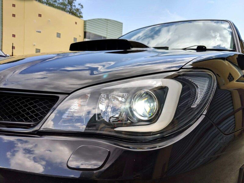 LED 3D Stripe DRL Projector Headlights Fit For Subaru Impreza WRX GD HID TYPE 2005-2007 HL-SB019LS - Machter