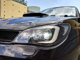 LED 3D Stripe DRL Projector Headlights Fit For Subaru Impreza WRX GD HID TYPE 2005-2007 HL-SB019LS - Machter
