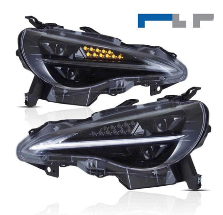 3D Full LED Headlights W/Animation Fit For Subaru BRZ Toyota 86 2012-2020 - Machter