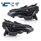 3D Full LED Headlights W/Animation Fit For Subaru BRZ Toyota 86 2012-2020 HL-SB021LS - Machter