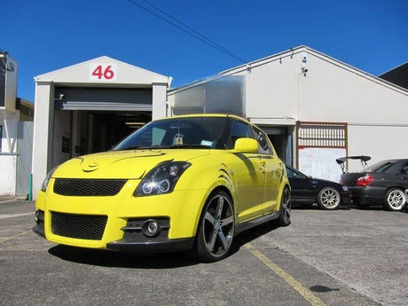 Black LED Angel Eyes Projector Headlights Fit For Suzuki Swift Sport 2004-2010 HL-SU021LS - Machter