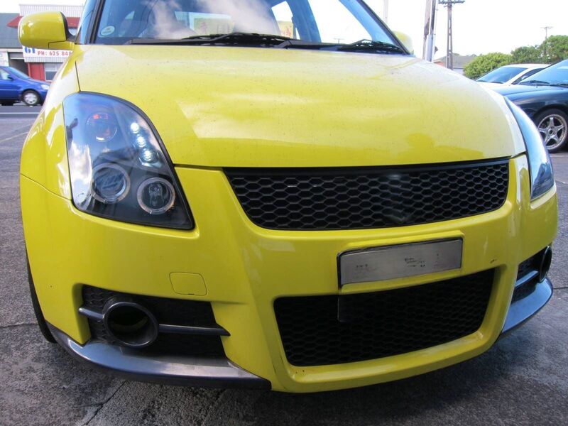 Black LED Angel Eyes Projector Headlights Fit For Suzuki Swift Sport 2004-2010 HL-SU021LS - Machter