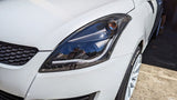 Black LED DRL Angel Eye Projector Headlights Fit For Suzuki Swift 2011-2016 HL-SU022LS - Machter