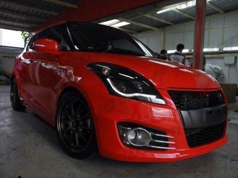 Black LED DRL Angel Eye Projector Headlights Fit For Suzuki Swift 2011-2016 HL-SU022LS - Machter