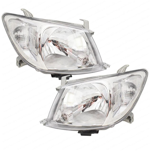 HeadLight LH + RH Fit For Toyota Hilux SR SR5 4WD 2WD UTE 2005-2012 HL-TA003 - Machter