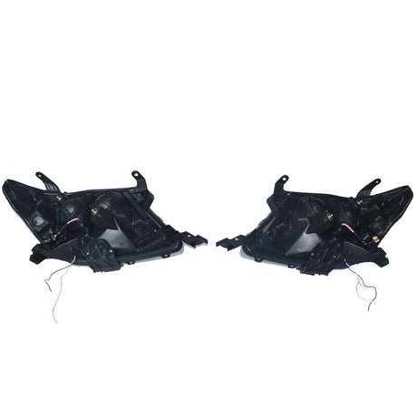 Smoke LED Headlights DRL HALO Projector Angel Eyes Fit For Toyota Hilux 2005-2011 Pair - Machter