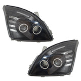 Smoke Angel Eye LED Headlights Fit For Toyota Prado 120 Series 02-09 Pair HL-TA016 - Machter