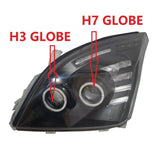 Smoke Angel Eye LED Headlights Fit For Toyota Prado 120 Series 02-09 Pair HL-TA016 - Machter