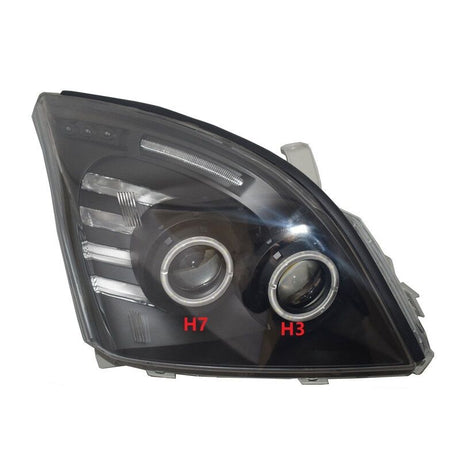 Smoke Angel Eye LED Headlights Fit For Toyota Prado 120 Series 02-09 Pair - Machter