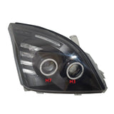 Smoke Angel Eye LED Headlights Fit For Toyota Prado 120 Series 02-09 Pair HL-TA016 - Machter