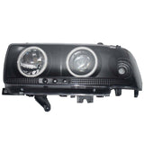 Smoke Angel Eye Pair Head Lights LED Fit For Toyota Landcruiser 80 Series Halo Projector AU HL-TA017 - Machter