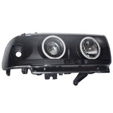 Smoke Angel Eye Pair Head Lights LED Fit For Toyota Landcruiser 80 Series Halo Projector AU HL-TA017 - Machter