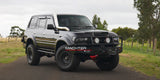 Smoke Angel Eye Pair Head Lights LED Fit For Toyota Landcruiser 80 Series Halo Projector AU HL-TA017 - Machter