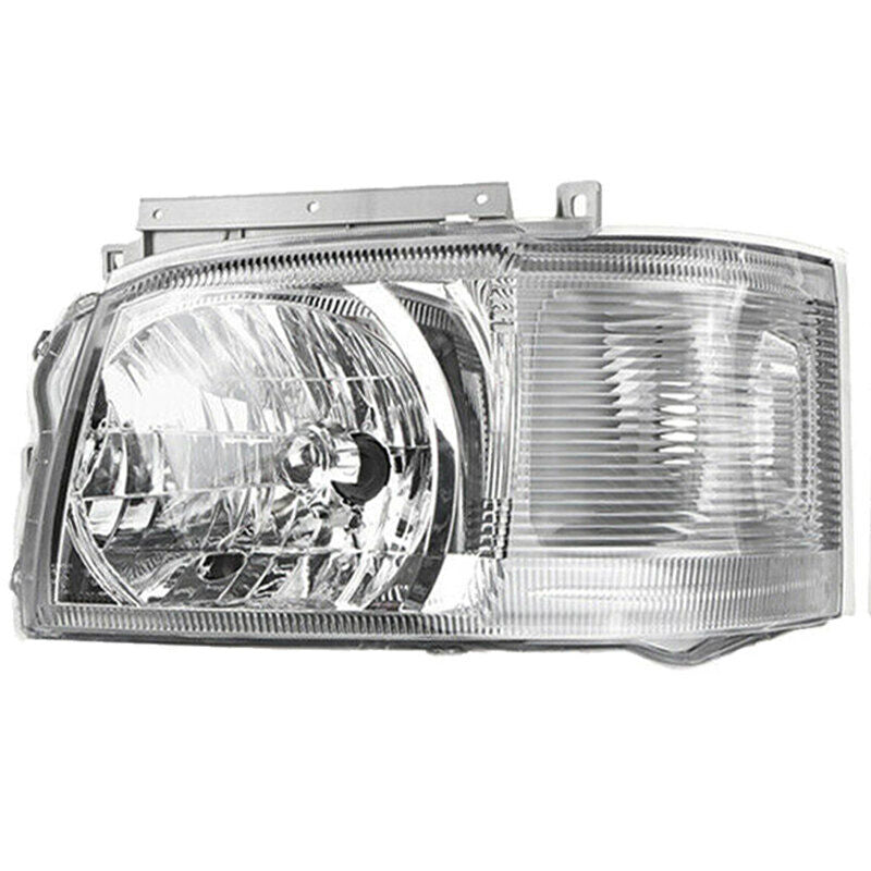 Pair Head Light Lamp Chrome Fit For Toyota Hiace TRH KDH Van Bus 2005~2010 HL-TA018 - Machter