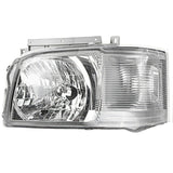 Pair Head Light Lamp Chrome Fit For Toyota Hiace TRH KDH Van Bus 2005~2010 HL-TA018 - Machter
