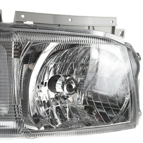 Pair Head Light Lamp Chrome Fit For Toyota Hiace TRH KDH Van Bus 2005~2010 - Machter