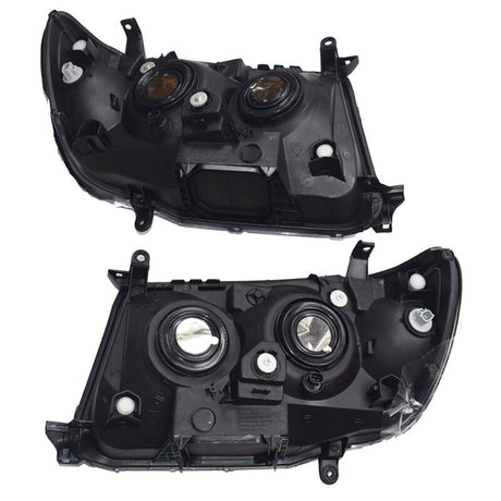 Pair Angel Eyes Head Lights Fit For Toyota Landcruiser 100 Series 2005-2007 HL-TA019 - Machter