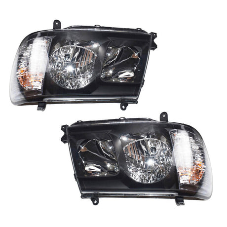 Pair Angel Eyes Head Lights Fit For Toyota Landcruiser 100 Series 2005-2007 HL-TA019 - Machter