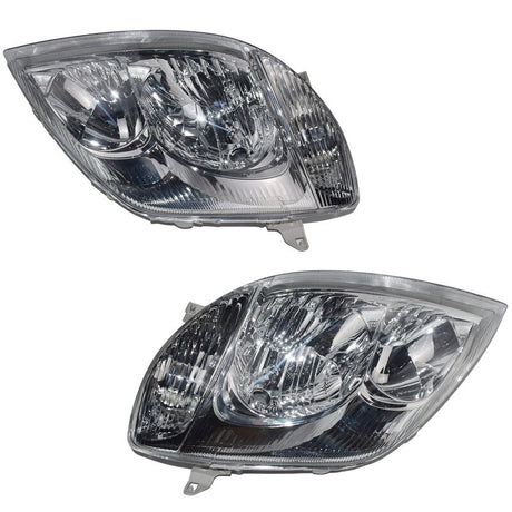 Pair Head Light Lamp Fit For Toyota Corolla ZZE122 Sedan Wagon 2001-2007 - Machter